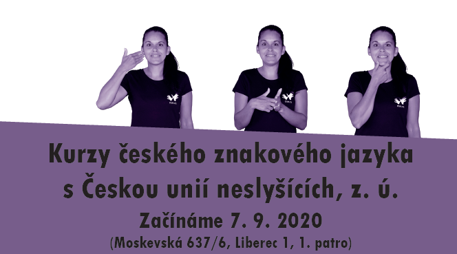 Akreditované kurzy znakového jazyka od září 2020 Liberec