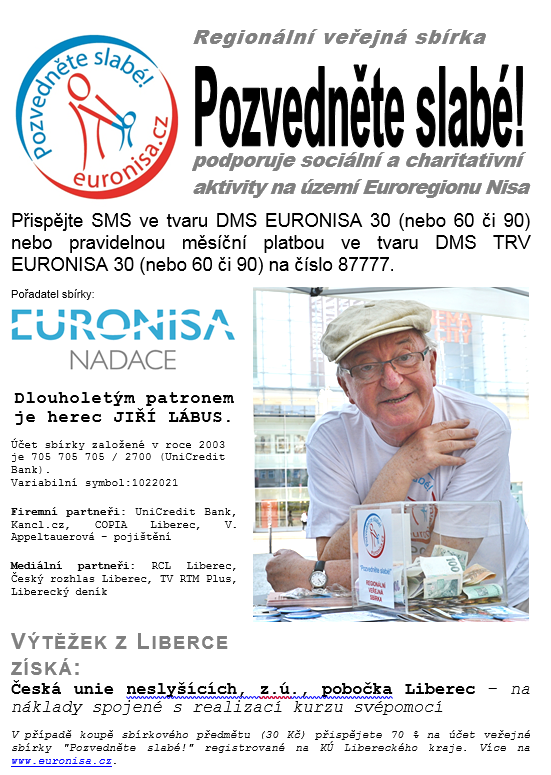 Regionální veřejná sbírka Pozvedněte slabé!