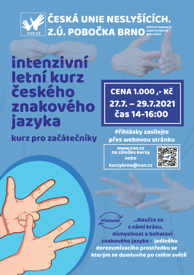 Intenzivní kurzy ZJ (léto 2021) Brno