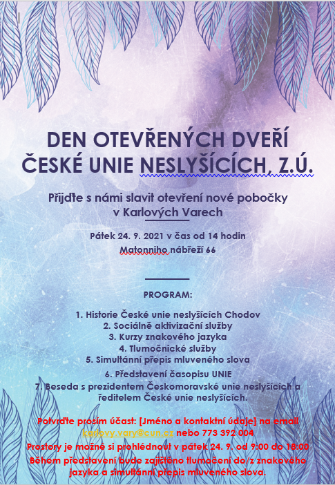 Den otevřených dveří na pobočce Karlovy Vary