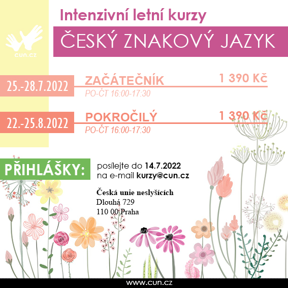 Intenzivní kurzy ZJ léto 2022 (Praha a Středočeský kraj)