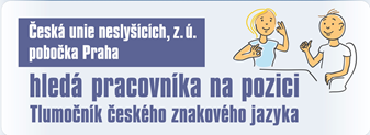 Hledáme nového tlumočníka českého znakového jazyka